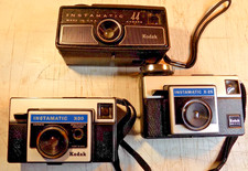 KODAK INSTAMATIC CAMERAS Three For Parts / Repair Models X25 X30 and 44