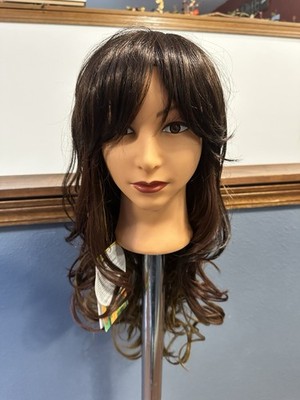 Color 3006 Banged Wavy Wig Synthetic.