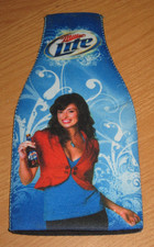 Miller Lite Beer Bottle Cooler Koozie Suit Hugger Drink Holder