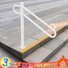 Safety Handrials, Metal Outdoor Stair Railing, Railings for Steps Fits Porch NEW