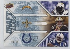 2009 Draft Edition Class Platinum 1/10 Drew Brees LaDainian Tomlinson HOF 1oq2