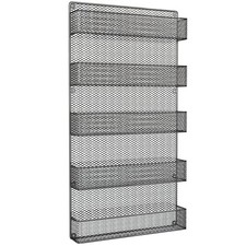 Spice Rack Organizer Space-Saving Wall-Mount 5-Tier Wire Shelves Pantry/Cabinets