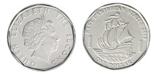 Eastern Caribbean 1 Dollar, 2012-2019, KM #39a, Mint