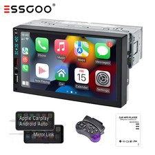 7" Single 1Din Touch Screen Stereo Head Unit Radio Car Apple/Android Carplay USB