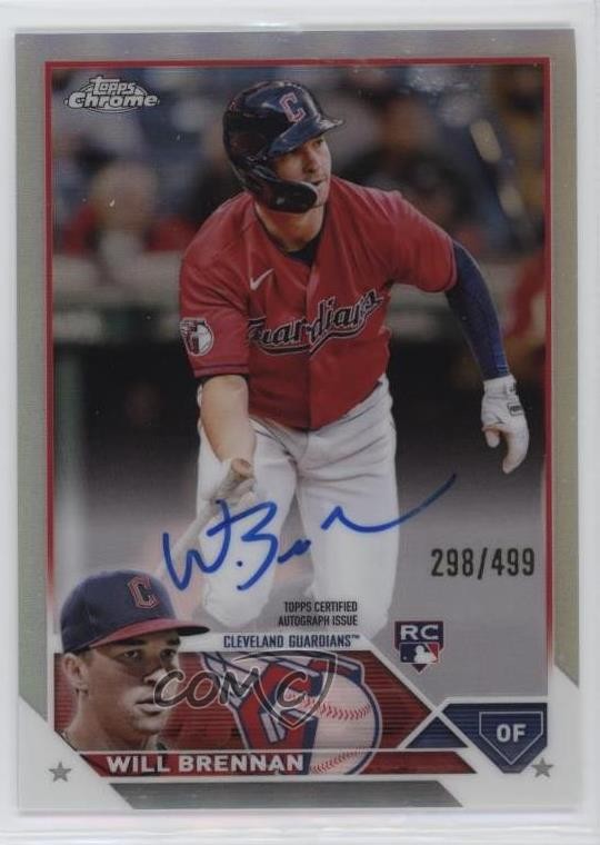 2023 Topps Chrome Rookie Auto Refractor 298/499 Will Brennan #RA-WBR Auto 1e0w