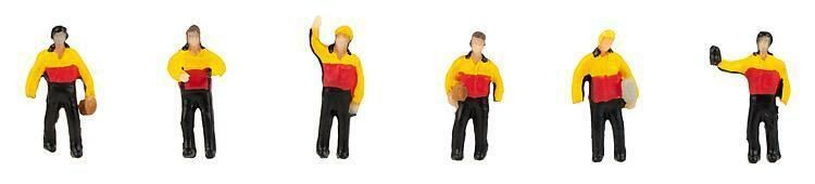 Parcel Delivery Drivers (6) Figure Set N gauge Faller 155602