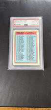 1984-85 O-PEE-CHEE CHECKLIST (1-132) #394 PSA 8 NM-MT (Cert #27969147)