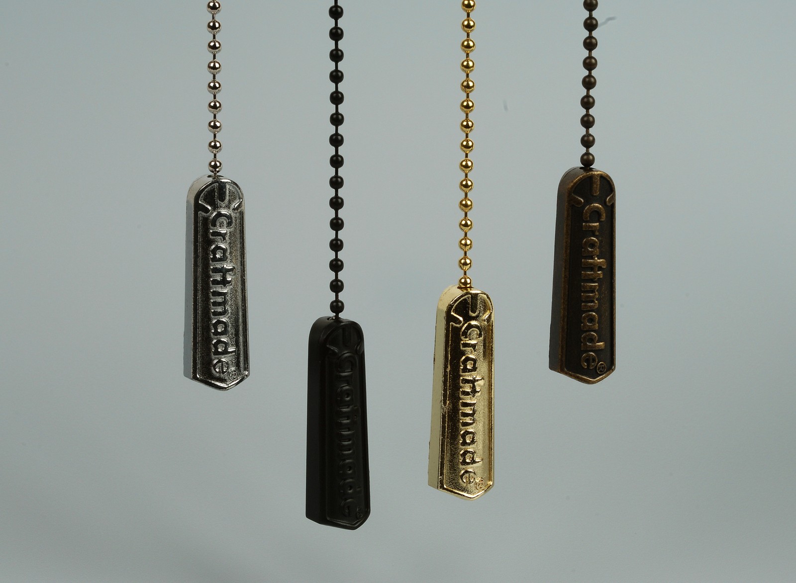 Craftmade Flat Black Ceiling Fan Logo Pull Chain RP-14CFB RP-14C