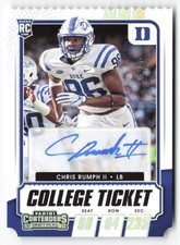 2021 Panini Contenders Draft Picks #204 Chris Rumph II Duke Blue Devils