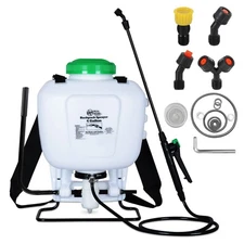 REALWORK 4-Gallon Backpack Sprayer with Padded Shoulder Strap for Garden