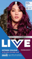 Image of Schwarzkopf LIVE Intense Colour L76 Ultra Violet, Long-Lasting Permanent Purple