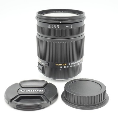 EXC+ Sigma 18-250mm F3.5-6.3 DC Macro OS HSM for Canon EF Mount #580