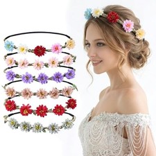 Flower Crown for Women Girls, 6 Pcs Flower Style B -Pastel Statement