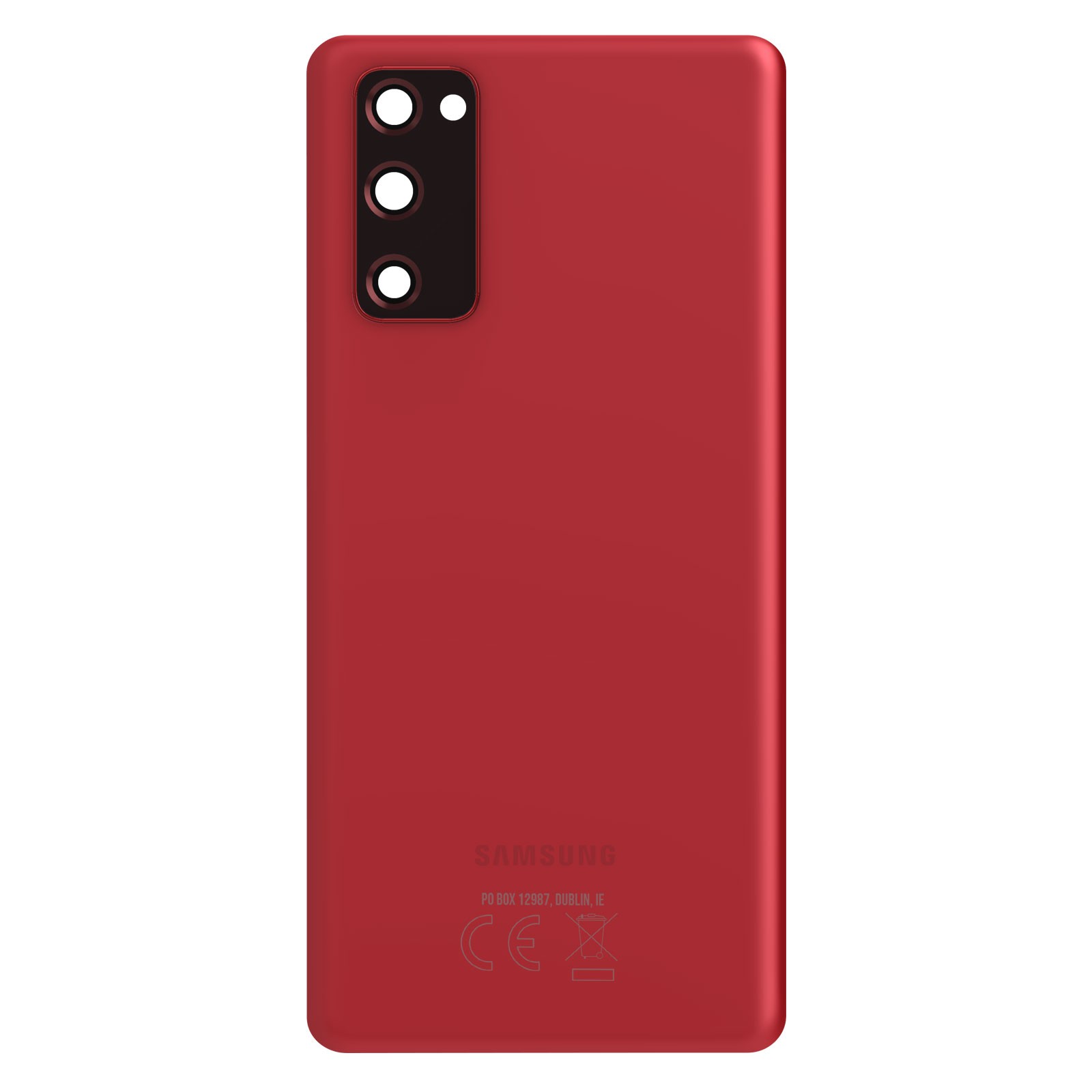 Réparer la vitre arrière cassée du Galaxy S20 FE avec la pièce originale Samsung rouge