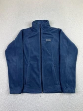 Columbia Fleece Jacket Womens Small Blue Benton Springs Full Zip Outdoor Hiking