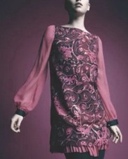 Tory Burch Wool & Silk Dorrance Floral Shift Dress - Size 4 Summer Wedding