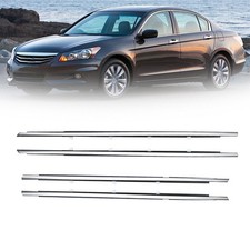 For Honda Accord 2008-2012 4pcs Weatherstrip Window Moulding Trim Seal Belt Trim For Honda Accord 2008-2012 4pcs Weatherstrip Window Moulding Trim Seal Belt Trim