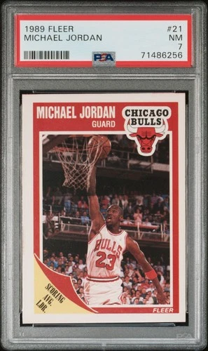 1989-90 Fleer - Michael Jordan #21 PSA 7