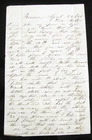 CIVIL WAR SOLDIER LETTER DIED AT ANDERSONVILLE PRISON GEORGIA 2ND NYHA