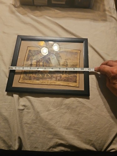 Vintage Handkerchief Currier & Ives Snipe shooting Hunting scene. - Picture 5 of 6