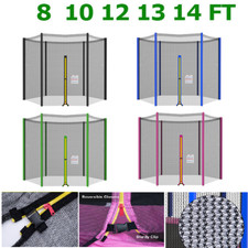 Trampolin Sicherheitsnetz für 6 oder 8 Stangensystem 244 cm - 427 cm Netz DE