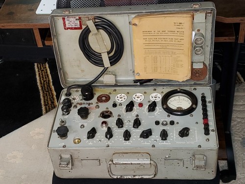 TV-7 A/U Military Tube Tester refurbished/calibrated Feb 2026