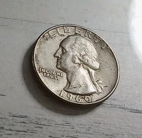 1960-D XF Washington Quarter 90% Silver ~ Free Shipping! #1