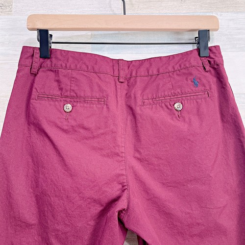 POLO Ralph Lauren Flat Front Chino Pants Red Cotton Casual Youth Boys 20 - Picture 5 of 7