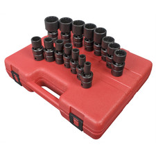 Sunex 2856 SUNEX 15 PC 1/2" DR 12 PT SAE UNIVERSAL IMPACT SOCKET