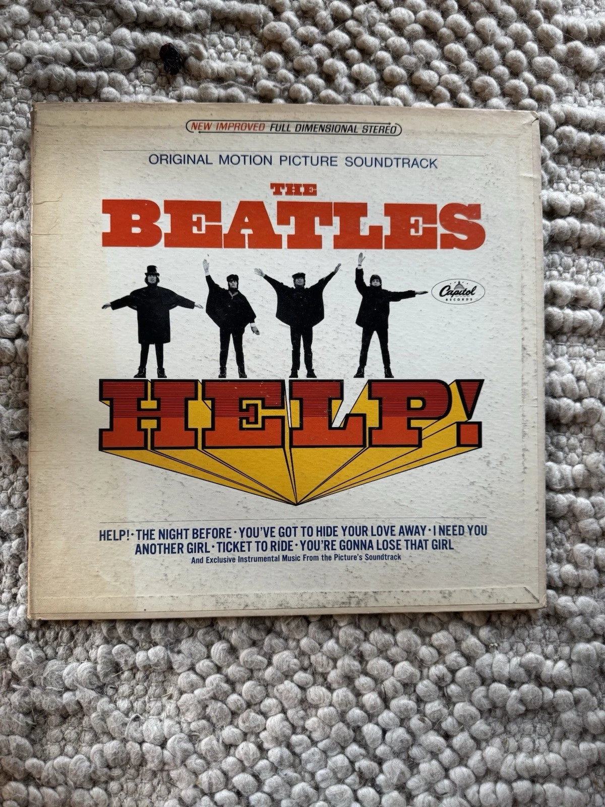 THE BEATLES Help! 1965 Capitol Records LP MAS-2386
