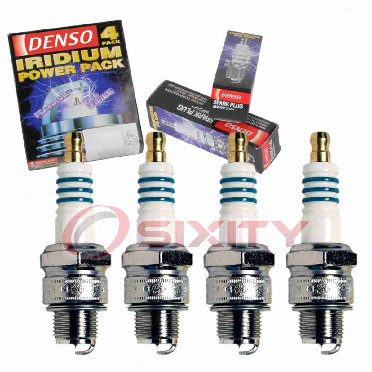4 pc Denso Iridium Power Spark Plugs for 1956-1959 Porsche 356A 1.6L H4 mk