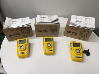13-18 MONTHS REMAINING 3 Honeywell BWC2-X BW Clip Gas Detectors -Single Gas - O2