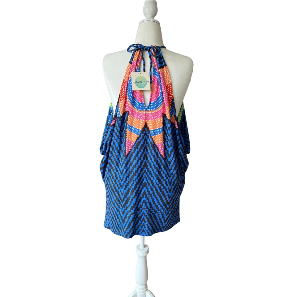 MARA HOFFMAN Mujer Talla MEDIANA M STARBASKET MINI VESTIDO CUBIERTA NUEVO CON ETIQUETAS PRECIO DE VENTA SUGERIDO POR EL FABRICANTE $256  Foto 2 de 4