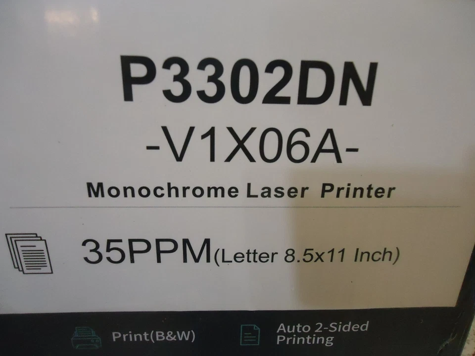 PANTUM SMARTPHONE MONOCHROME LASER PRINTER P3302DN # - Image 3 of 4
