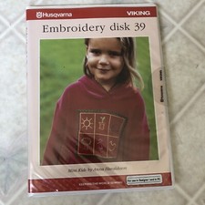 Mini Kids Husqvarna Viking Embroidery 39 Disk For Designer 1 & PC 412 5871-01
