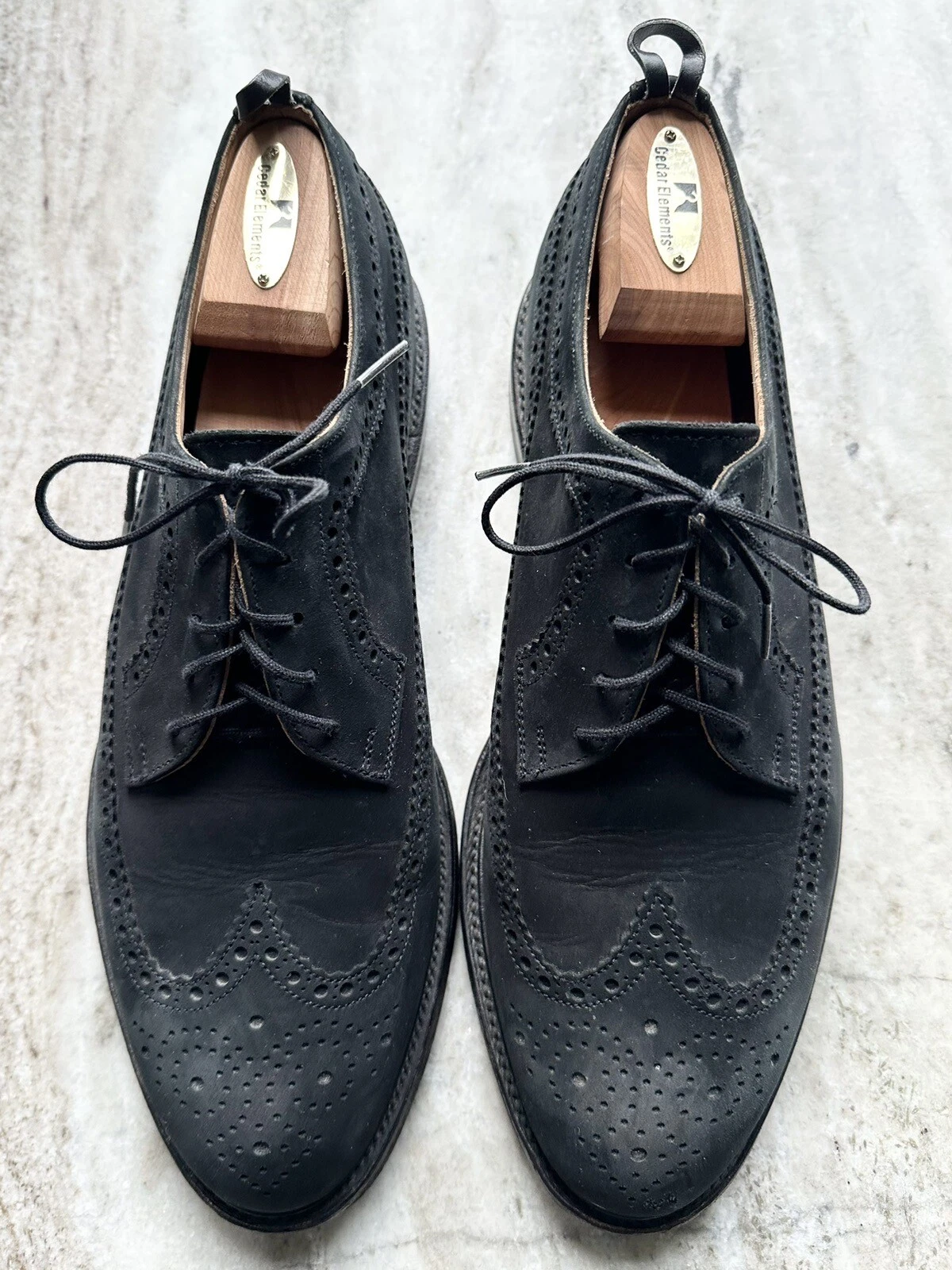 THOM BROWNE Brooks Brothers ali lunghe nabuk nero pile 10 5 Thom sopracciglia