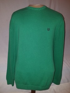 chaps green sweater