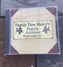 FAMILY TREE MAKER CD FAMILY ARCHIVES,WORLD FAMILY TREE, VOL.12, PRE-1600-PRES.