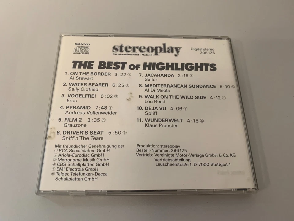 Stereoplay - The Best Of Highlights - CD © 1983/84 (sanyo japan) Eroc,Grauzone.. - Bild 3 von 3
