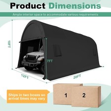 Cochera 12x20/10x20/10x15 resistente, garaje portátil, toldo de cochera exterior ##