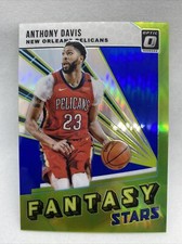 Anthony Davis Optic Blue Prizm Fantasy Stars /85 Number 1 2018-2019 Lakers