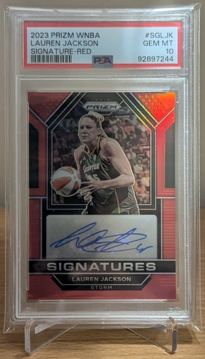 WNBA Lauren Jackson サイン入り写真 2023 Panini Prizm WNBA Lauren Jackson Signatures Red Prizm