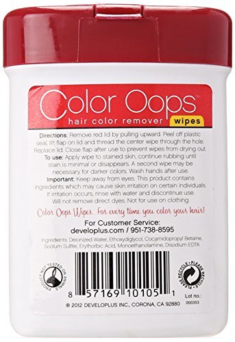 Color Oops Hair Color Remover Wipes, 10 Count - Picture 3 of 3
