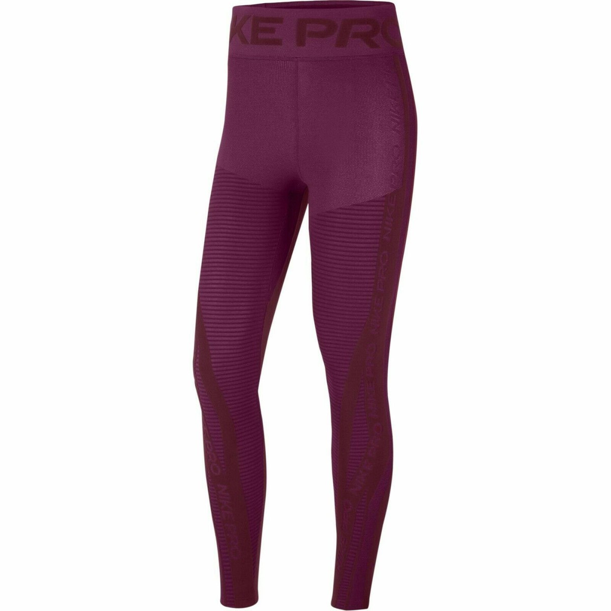$80 NEW Nike Women's Pro HyperWarm Training Tights dark beetroot
