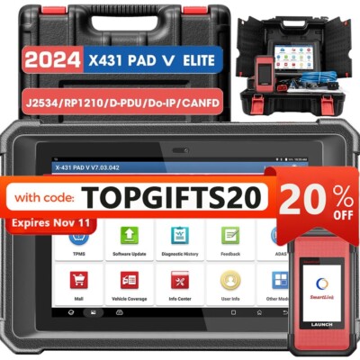 2025 LAUNCH X431 PAD V ELITE  Car Diagnostic Scanner Tool Programming ECU Coding