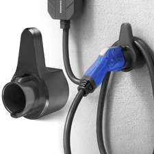 EV Charging Cable Holder Wall Mount for J1772 Electronic Vehicle Charger Cord...