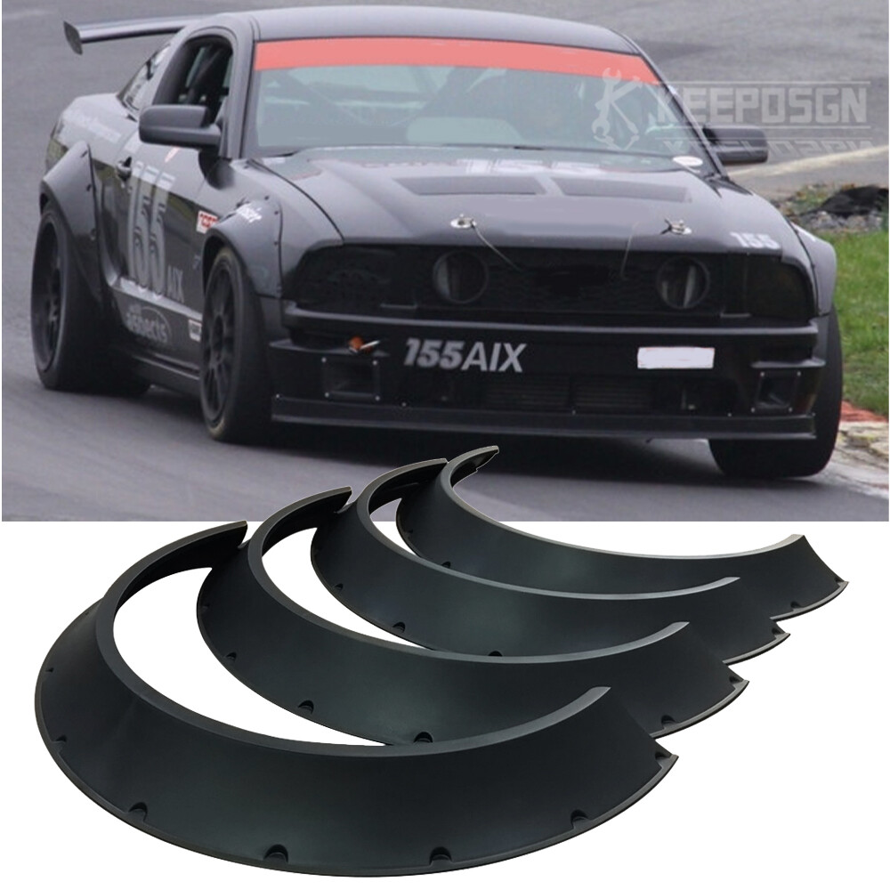 For Ford Mustang GT Car Fender Flares Extra Wide Mudguard
