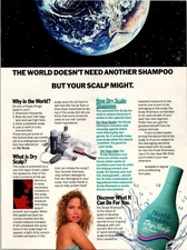 Vintage Print Advertisement Head and Shoulders Dry Scalp Shampoo