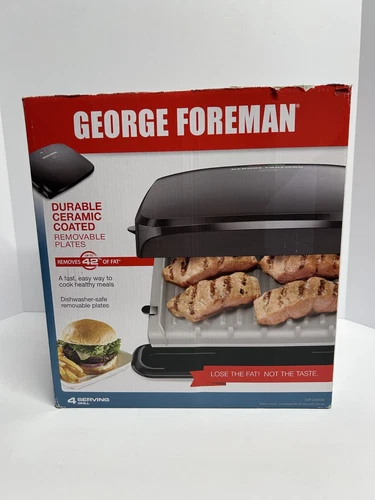 George Foreman Grill Model GRP3260GM Grey - Tested Works -Free Shipping