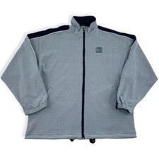 Diadora women's training jacket size D36 approx. S track jacket gray white PZ4